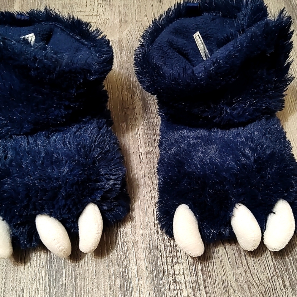 Carter's Navy Frank Monster Claw Slippers